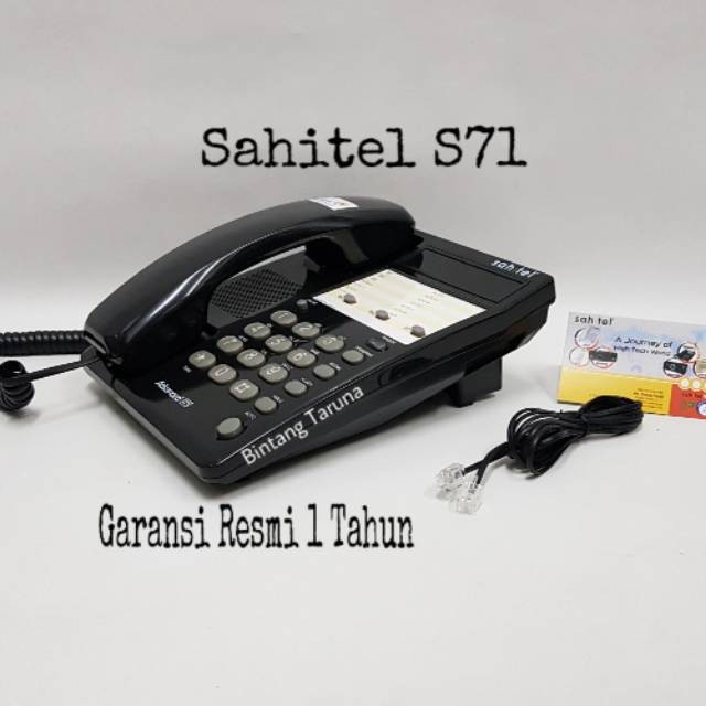 Telepon Kabel Sahitel S71 Telepon Sahitel S-71 (Hitam)
