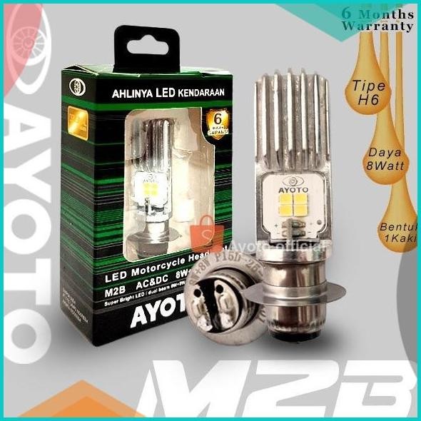 LAMPU LED Motor AYOTO M1A M1A PRO H6 AC & DC Motor Bebek Matic Satria
