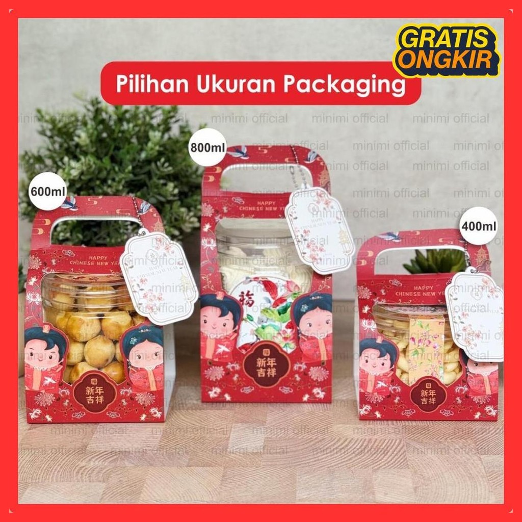 

Kotak Toples Tabung Box Kue Kering Imlek 400Ml 600Ml 800Ml | Packaging Hampers Sincia Readystock Hari Ini