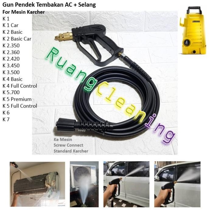 Selang Tembakan AC Hose Gun Set Jet Cleaner for Karcher K1 K2 K3 K4 K5