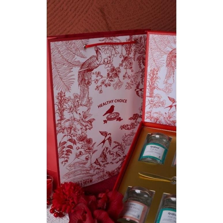 

BR - Realfood Momiku Hampers Imlek Chinese New Year ( 6 / 9 Jar Box Merah ) Isi Stay Fit , Forever Young , Chicken Bone Broth Bpom Halal TERLARIS