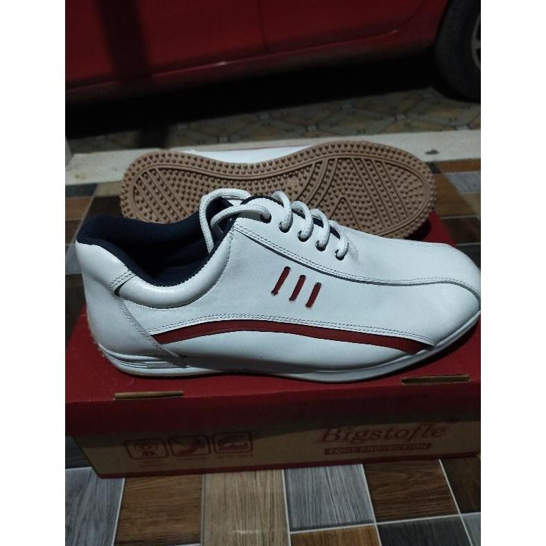 kat sepatu golf man laki laki dewasa bahan kulit