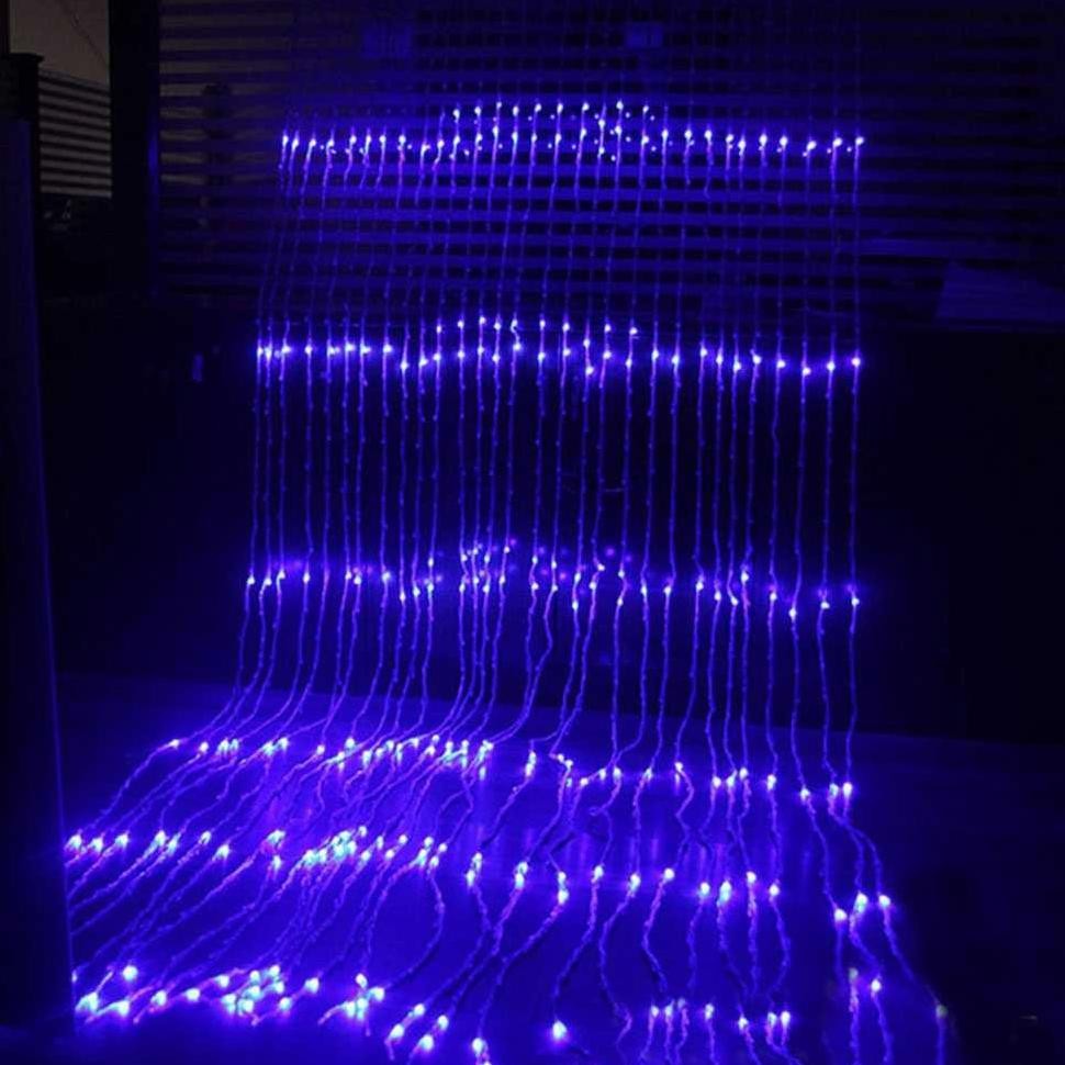 thom lampu tirai led air terjun dekorasi kamar natal dll