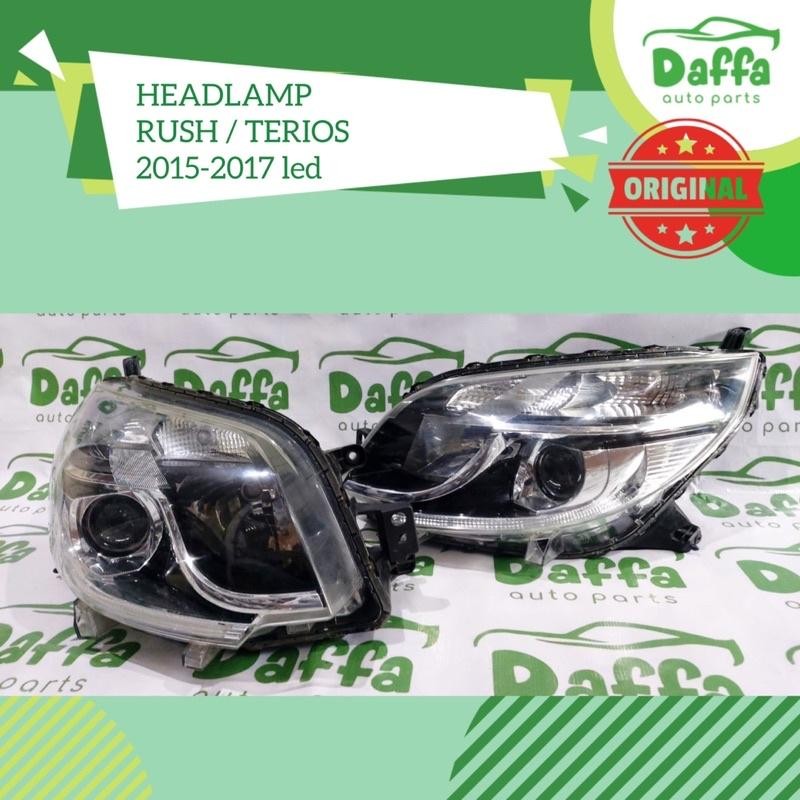 Headlamp Headlight Head Lamp Light Lampu Depan Utama Besar Mobil Daihatsu Terios Toyota Rush 2015 20