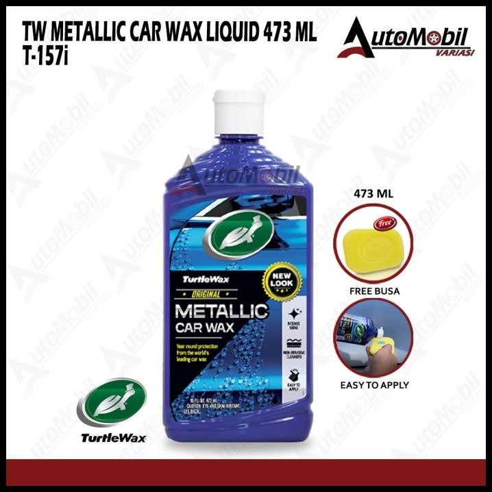 TERMURAH TURTLE WAX METALLIC CAR WAX LIQUID, METALIK WAX, PENGKILAP MOBIL 