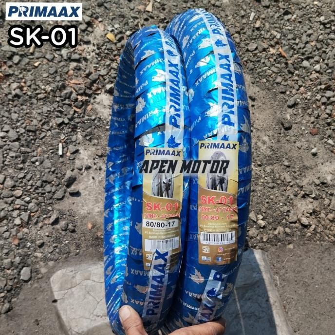BARU 1 SET BAN DONAT SATRIA FU SUPRA PRIMAX SK 01 UK 80/80-17 & 90/80-17