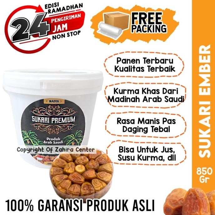 

Baru Kurma Sukari Ember 850Gr Sukkari Timba Sukari Al Qaseem Al Qosim