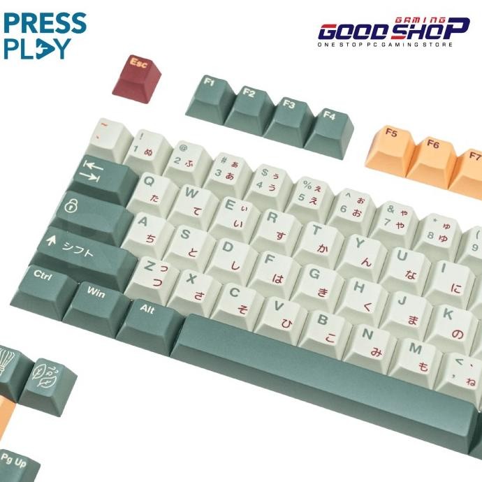 Baru Matcha Pbt Dye Sub Keycaps By Press Play