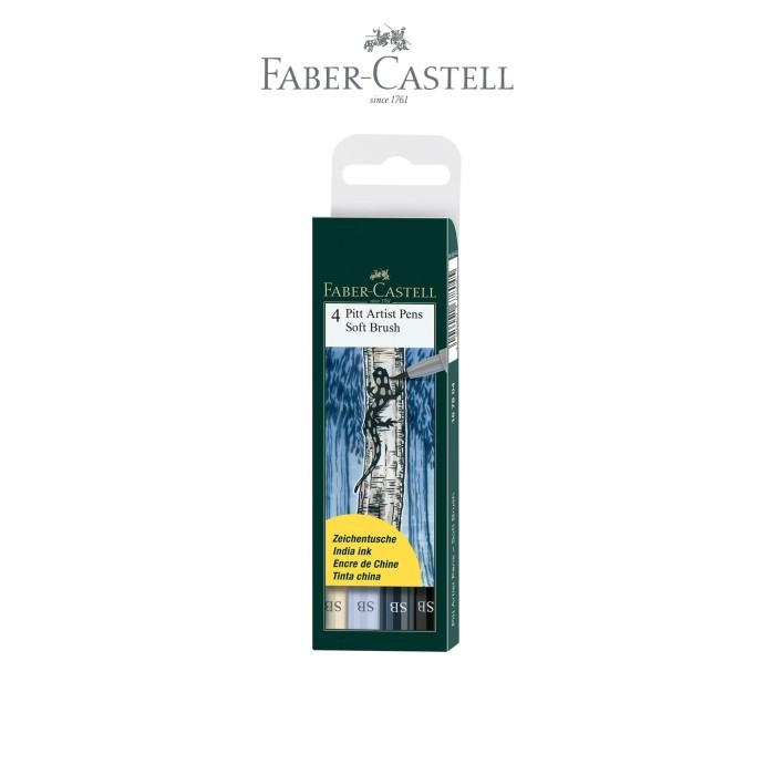 

TERBARU Faber-Castell PITT Artist Pen Soft Brush Set 4 PROMO!