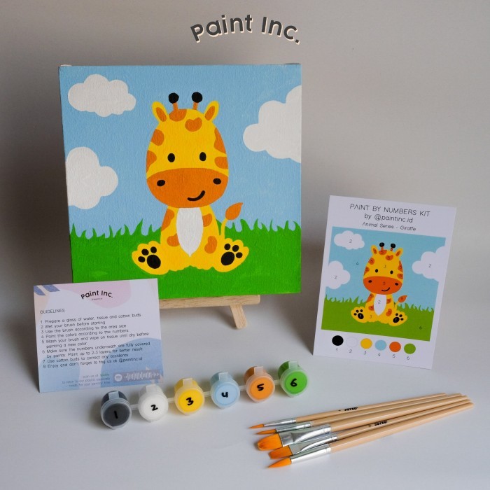 

Alat Lukis Paint By Numbers Kit: Animal Series 9-16 Paint Inc. Id Painting Kit