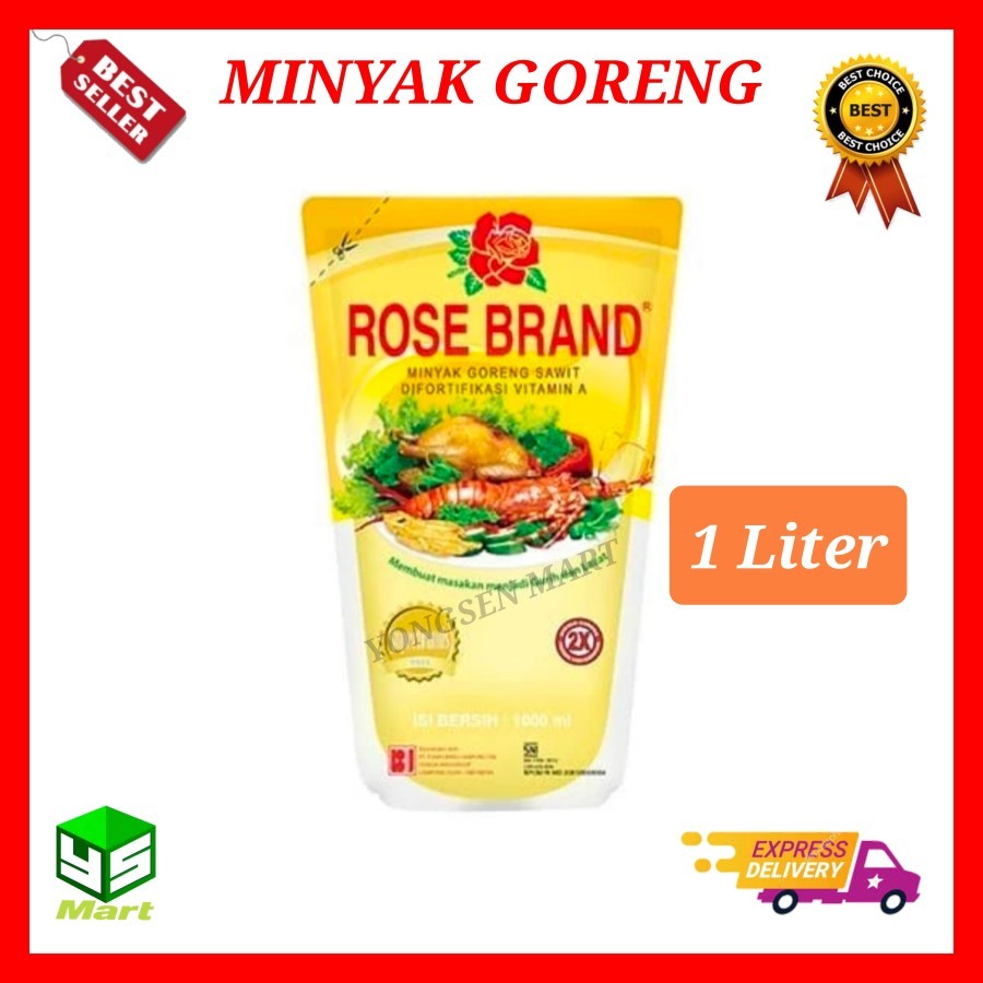 

Minyak goreng refill Rose Brand 1 Liter / F313
