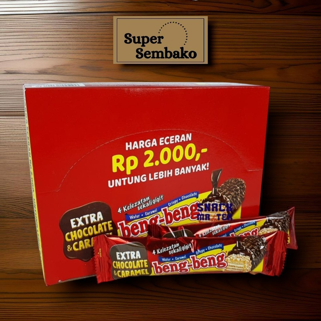 

SNACK WAFER BENG BENG COKLAT KEMASAN BESAR 25gr BOX ISI 17 PCS