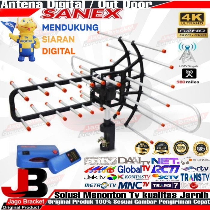 antena tv outdoor sanex wa-850TG remote booster