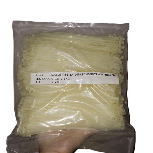 

TERBARU! Kenmaster Cable Ties 3mm x 150mm 1000pcs - Kabel Tis 15cm 1000 pcs
