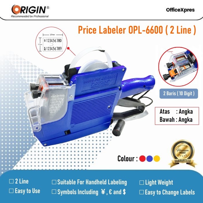 

Price Label 6600 2 Line / Alat Label Harga 2 Baris / Pencetak Harga