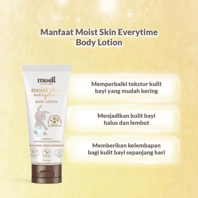 Moell Moist Skin Everytime BODY LOTION | Pelembab Kulit Anak Bayi MRS03