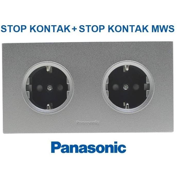 READY STOP KONTAK + STOP KONTAK PANASONIC MINIMALIS SILVER
