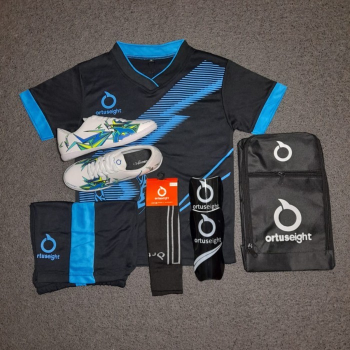 Murah sepatu futsal anak ortuseight thunder clap bonus jersey Non COD