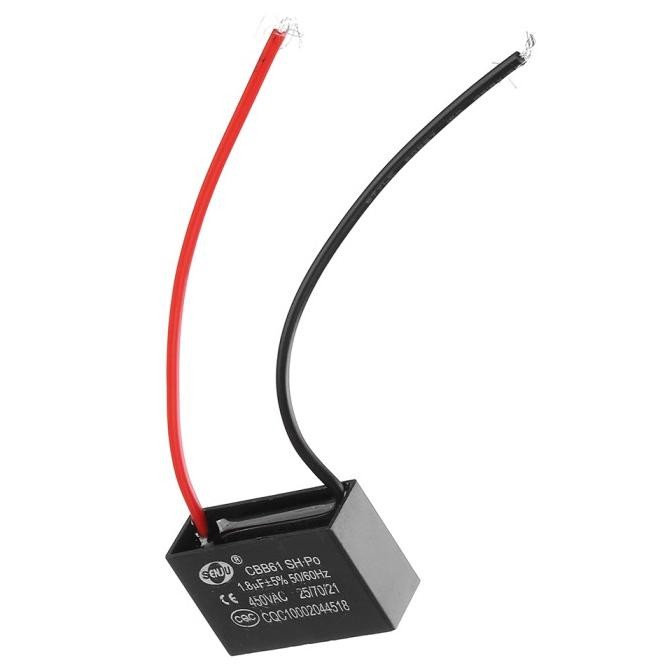Promo Diskon CBB61 1.8UF Mulai Kapasitansi 450V AC Fan Capacitor CBB COD