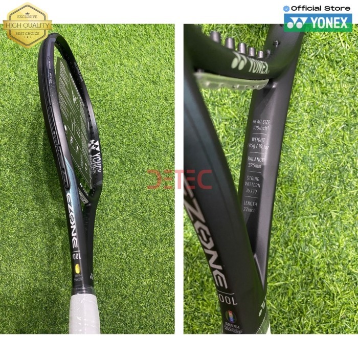 Murah Yonex EZONE 100L 285g Aqua night black - raket tenis Non COD