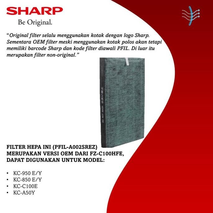 Filter Hepa Sharp KC-950; KC-850/PFIL-A002SREZ