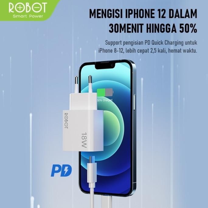 Robot Rt-F2 Charger Fast Charging Qc 3.0 Dual Output 18W