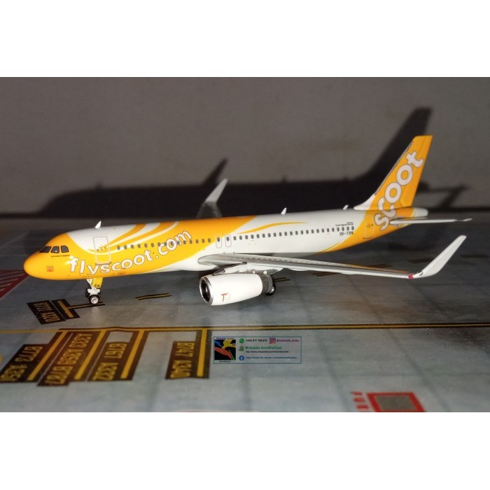 Scoot A320-200 DieCast by Phoenix 1:400