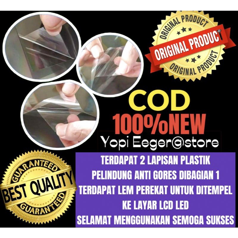 POLARIS POLARIZER LCD LED SHARP AQUOS 40" INCH 90" DERAJAT PELAPIS PLASTIK FILM KHUSUS UNTUK BAGIAN