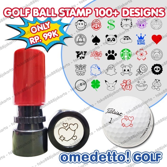 

GOLF BALL STAMP 100+ DESIGNS STEMPEL BOLA HIGH QUALITY OMEDETTO 121-150