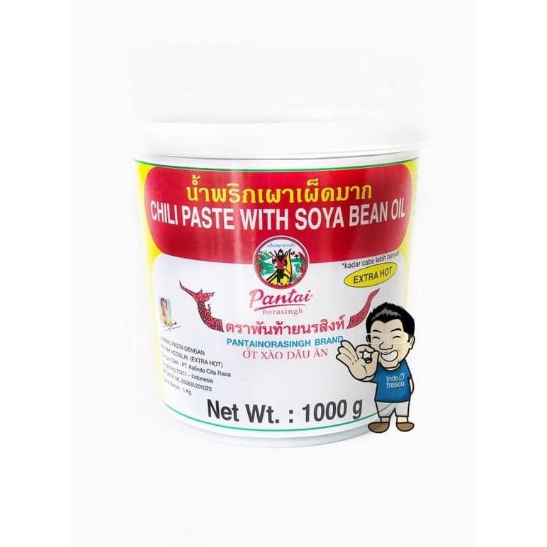 

Pantai Norasingh Chili Paste with Soya Bean Oil- Sambal Pasta Thai 1Kg AM99