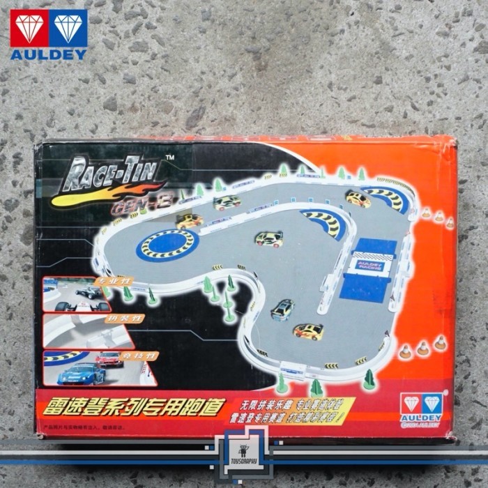 Auldey Race Tin Gen 3 Racetrack Playset Track Set Arena Mobil Balap Rc Terlaris