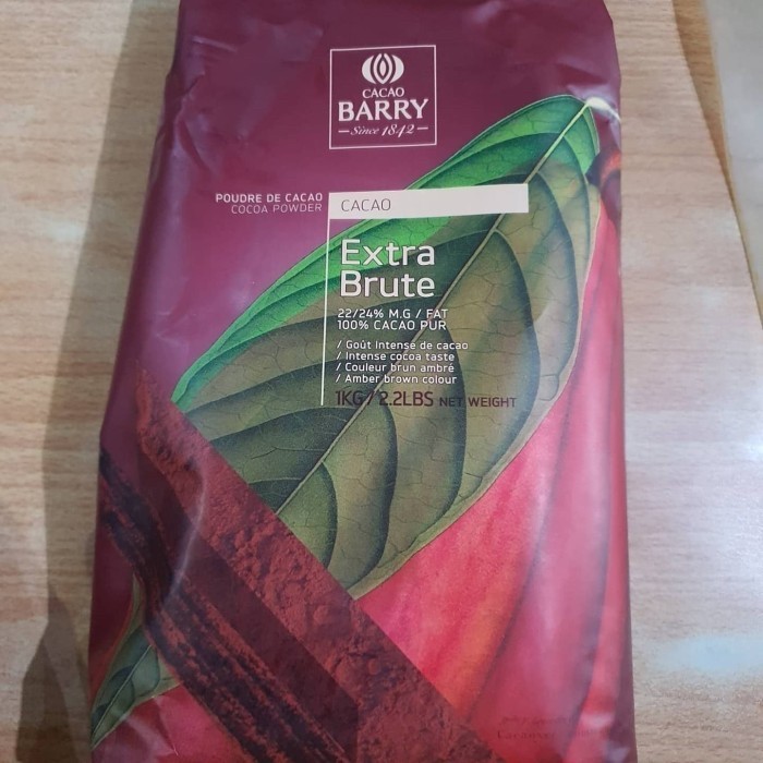 

READY STOK Cacao barry Cocoa powder 100 gr repack extra brute dark / coklat bubuk