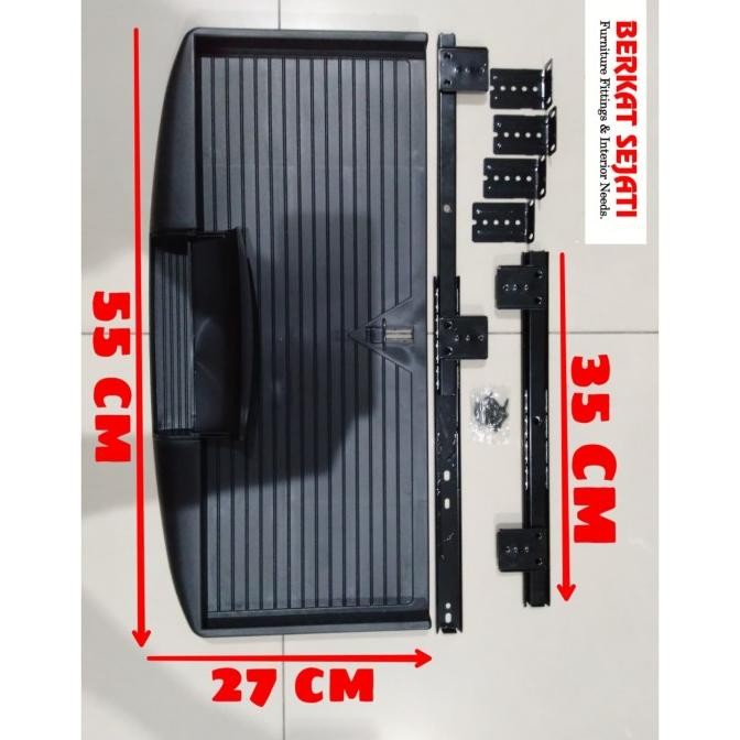 Rak Keyboard Tray Rel Laci Tempat Tatakan Keyboard Meja Komputer ROK2