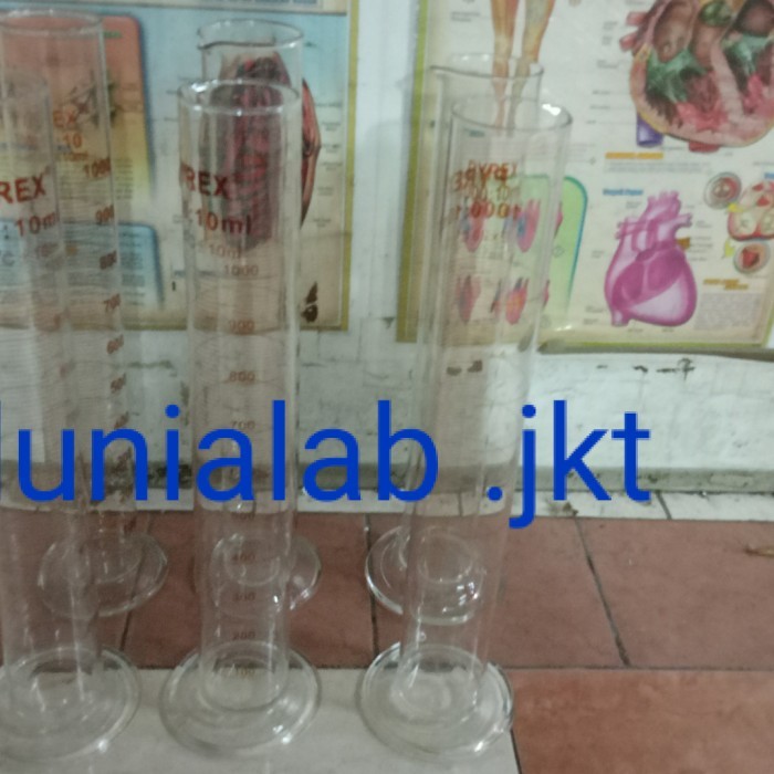 gelas ukur 1000 ml pyrex