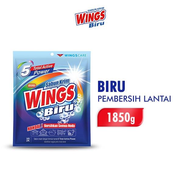 

diskon! wings biru deterjen krim 1850 gram