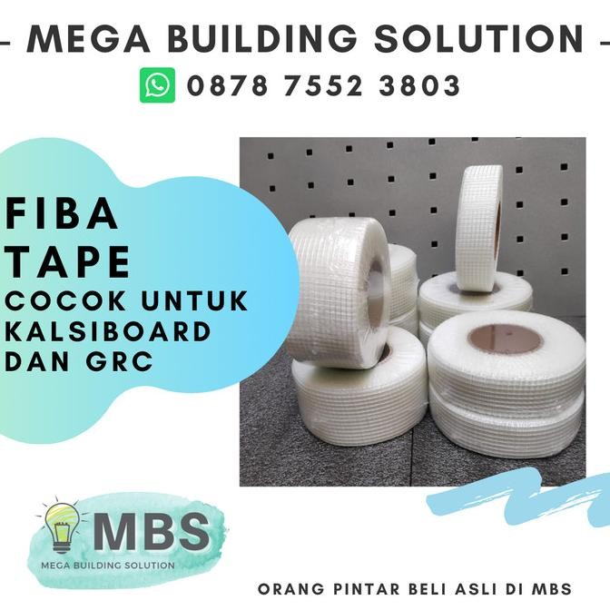 

Promo Fiba tape 3cm x 40mtr Kalsitape Plakban Kalsi Kalsiboard COD