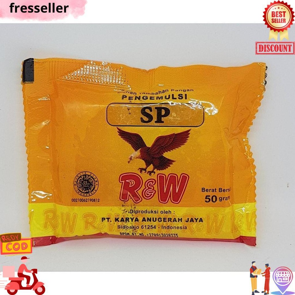 

Emulsifier Kue/Pengemulsi Kue/ Sp 50 Gr R&W Rajawali Bj Best Seller