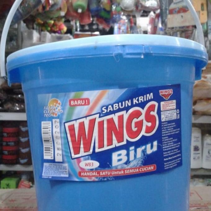 

diskon! sabun krim / sabun colek wings biru 2850 gram