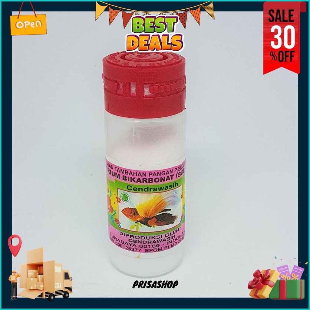 

Soda Kue Cap Cendrawasih 15Gr Cod