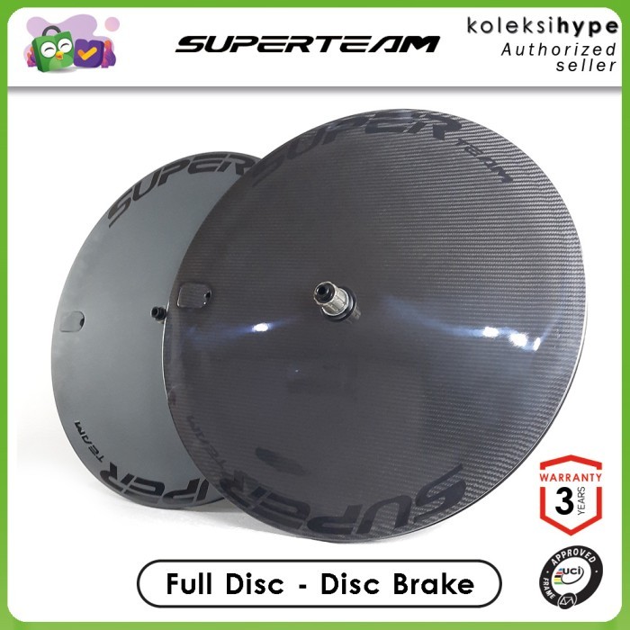 Wheelset Carbon Full Disc Disc Brake SUPERTEAM for TT Bike / Road Bike