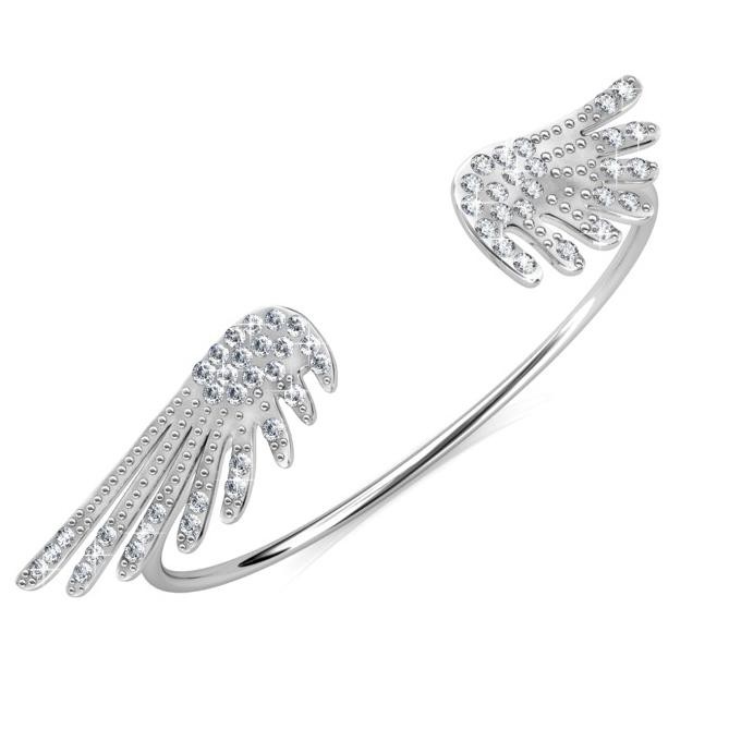 

diskon! wings bangle rosegold - gelang crystal by her jewellery