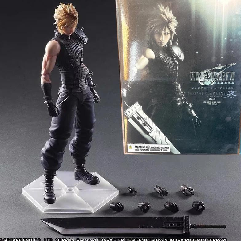 Anime Play Arts Kai Cloud Strife Action Figure Final Fantasy 7 Vii Cloud Strife Figure Edition 2 Col