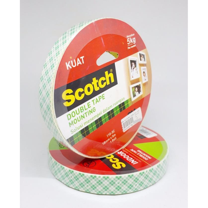 

Sale 3M Double Tape Mounting Scotch 18 Mm X 5 M