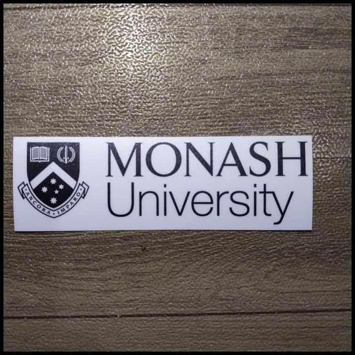 

TERBARU STICKER KAMPUS MONASH UNIVERSITY BLACK ON WHITE BASED !!!