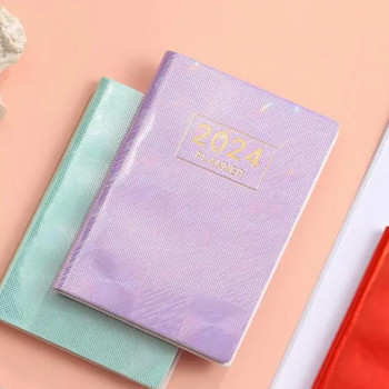 

MINKYS Buku Catatan Harian 2024 Notebook Planner 365 Days Glitz