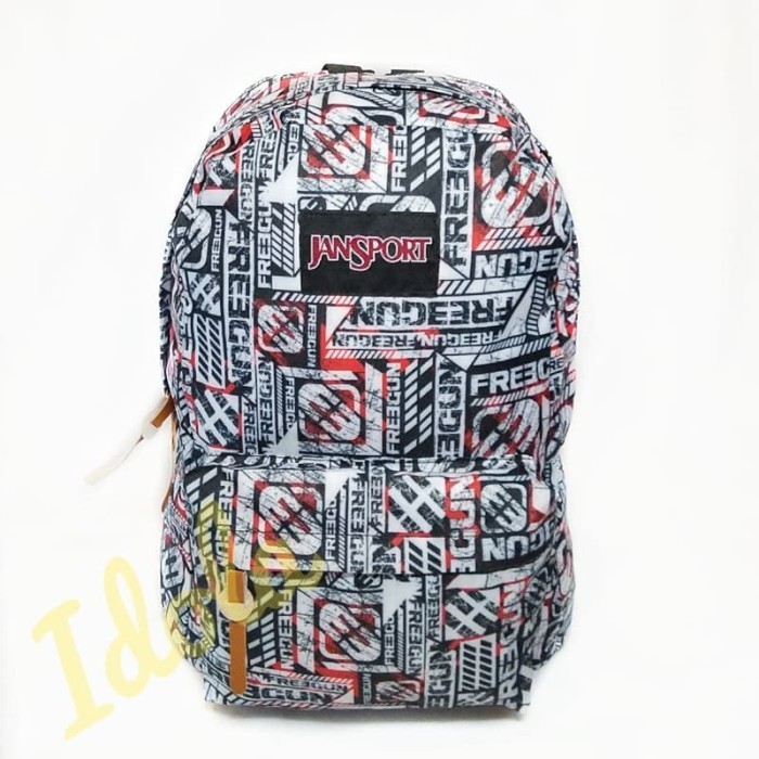 TERLENGKAP V WS TAS RANSEL DISTRO JANSPORT BESAR TAS SEKOLAH MURAH, MOTIF ABSTRAK