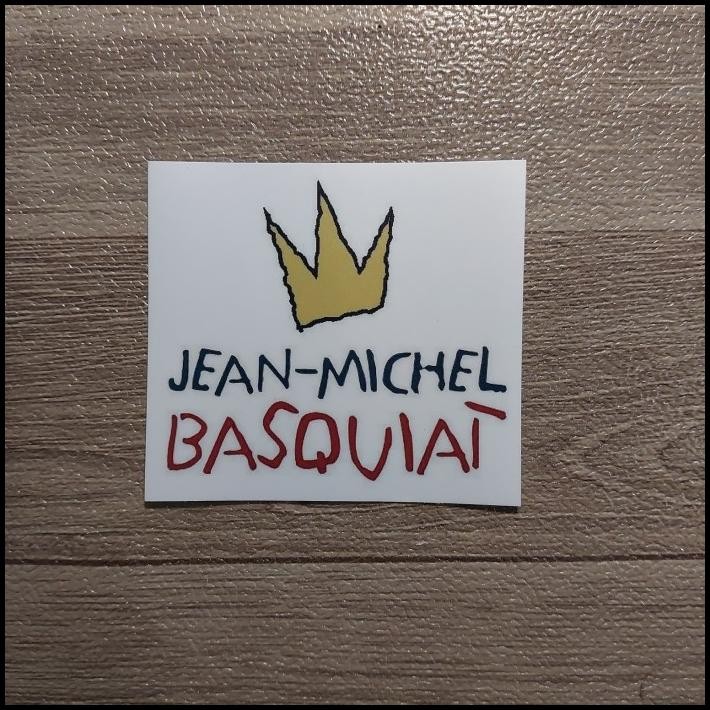 

HOT DEAL STICKER JEAN MICHEL BASQUIAT WHITE BASED !!!!