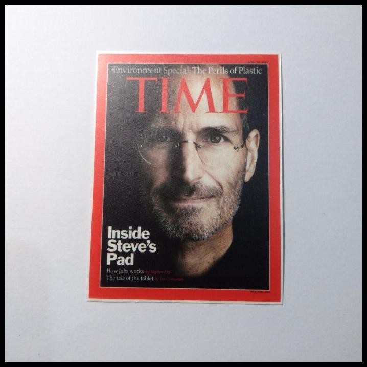 

TERMURAH STICKER COVER MAJALAH TIME STEVE JOBS !