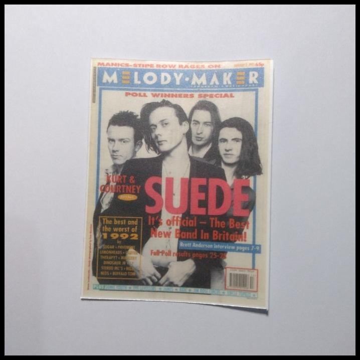 

TERMURAH STICKER BRITPOP MAGAZINE COVER SUEDE !
