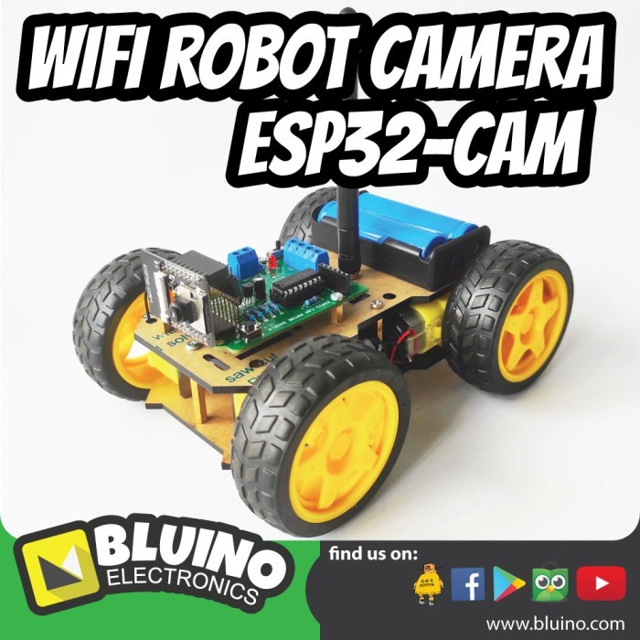 Derty Wifi Robot Camera Car - Esp32-Cam Esp32 Cam